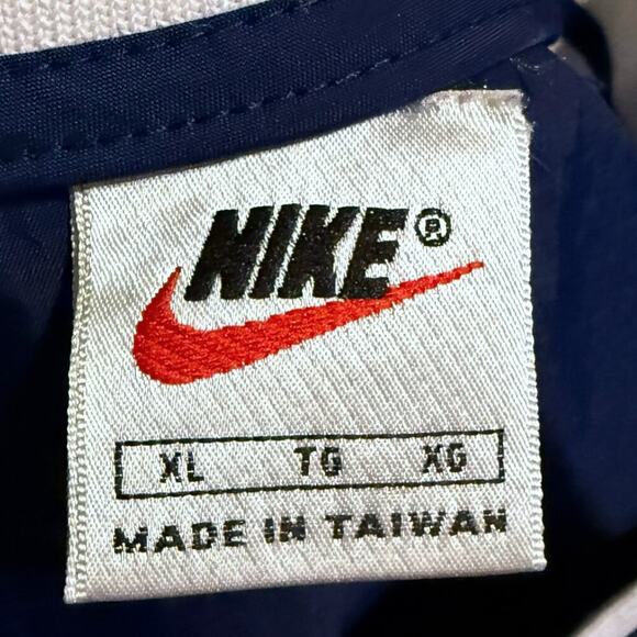 VTG Nike Golf Pullover Windbreaker Mens Navy V-Neck Long Sleeve Baseball Sz XL - Picture 3 of 6